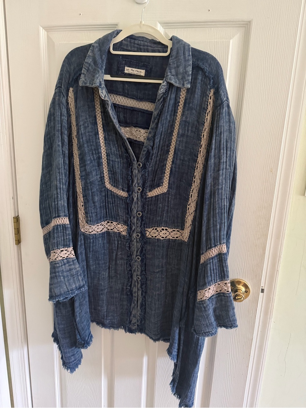 We The Free Indigo Denim Ranch Wash Tunic